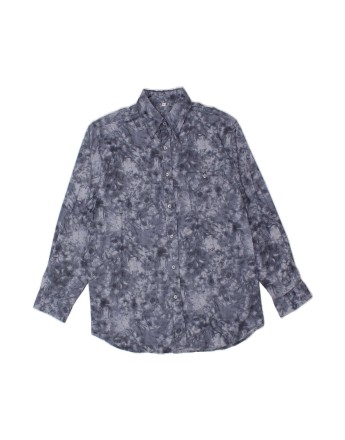 Vintage Abstract Pattern Shirt Large In Grey