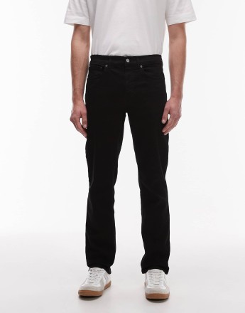 Topman stretch slim jean in black