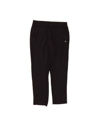 Vintage Champion Heritage Fit Tracksuit Trousers UK 12 Medium In Black