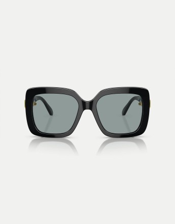 Swarovski Sk6001 square sunglasses with grey lens in black