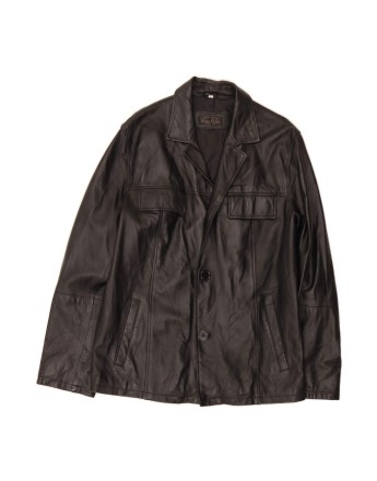 Vintage Leather Jacket It 48 Medium In Black